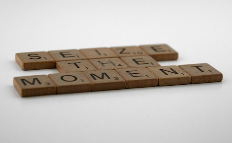 scrabble, scrabble pieces, lettering, letters, wood, scrabble tiles, white background, words, quote, letters, type, typography, design, layout, focus, bokeh, blur, photography, images, image, type, typography, seize the day, seize the moment, carpe diem, carpe momentum, yolo, opportunity, mindfulness, optimism,